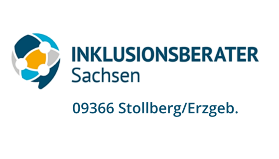 Logo der Beratungsstelle mit dem Schriftzug "Inklusionsberater Sachsen"