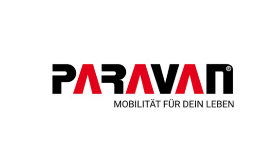 Firmenlogo mit dem Schriftzug: Paravan - Mobilität für dein Leben