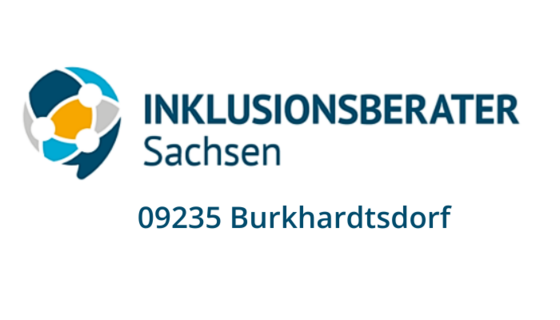 Logo der Beratungsstelle mit dem Schriftzug "Inklusionsberater Sachsen"