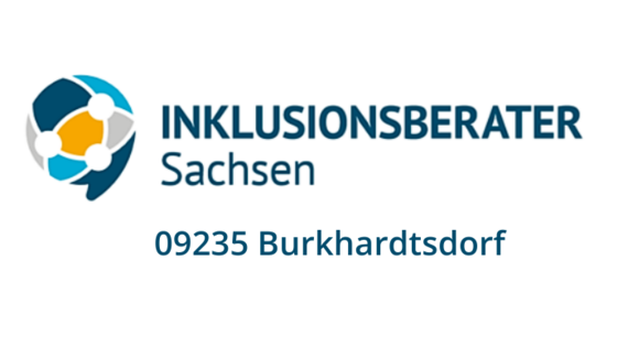 Logo der Beratungsstelle mit dem Schriftzug "Inklusionsberater Sachsen"